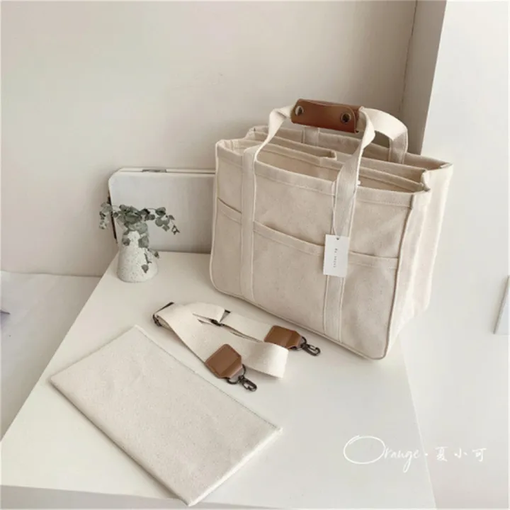 Canvas%20Bag%20Tote%20Bag%20Multi-pocket%20Bag%20Crossbody%20Bag%20Shoulder%20Bag%20-%20Image%202
