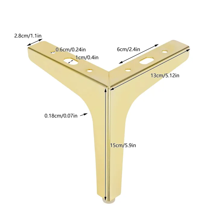 4%20Modern%20Furniture%20Sofa%20Metal%20Legs%20DIY%20Replacement%20Parts%20Set%20of%204pcs/kit%20-%20Image%205