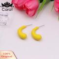 Carat Natural Urban Earrings Chic Candy Color C-shaped Earrings for Women Lightweight Ear Jewelry for Prom Cocktail Parties Trendy Style C-ring Earrings. 