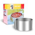 6-12 Inch Adjustable Stainless Steel Dessert Cake Mold Circle Baking Round Mousse Ring Mould Kitchen Decorating Tool. 