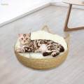 Cat Bed Basket Kennel Round Cat Scratch Mat for Small Dogs Large Cats Kitten 45cmx15cm. 
