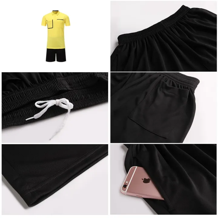 new%20style%20Soccer%20Referee%20uniform%20professional%20soccer%20referee%20shirts%20Football%20referee%20Jersey%20black%20yellow%20green%20-%20Image%207