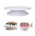 Rotating Cake Decorating Turn Table In White (28 Cm) - Essential Tool For Cake Decoration. 