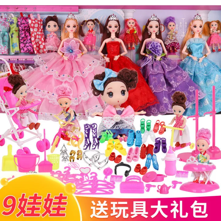 Sweet%20Barbie%20Doll%20Set%20House%20Girls%20Princess%20Kids%20Toys%20Clothes%20Skirt%20Doll%20Cloth%20Birthday%20Gifts%20-%20Image%202