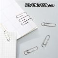 50/100/150pcs Metal Classic Paper Clips Portable Mini Paperclip Bookmark Planner Marking Clip School Office Stationery.