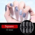 Monja 120/240pcs Matte False Full Nail Tips Frosted Coffin French Oval Square Stiletto Long Tips Acrylic Artificial Manicures. 