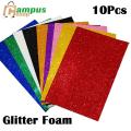 Glitter Foam Sheet 10pc Multicolour Set (Small).