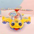 Push Along Walking Toy Educational Helicopter Hand Pushing Toy for Gifts. 