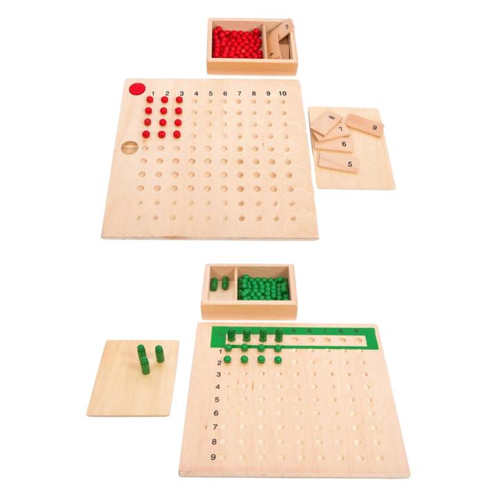 Montessori Math Boards Educational Toy Table Board Game Homeschool ...
