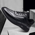 【selevn roind】 Men Genuine Leather Casual Shoes Height Increasing Durable Sole Man Breathable Sport Shoes Fashion Trend Waterproof Men Sneakers. 