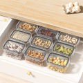 Qiunery 8 Pcs Airtight Food Storage Containers With Labels Baking Storage Set, Sealed Jar Grain Storage Box, Clear Dry Food Canisters For Kitchen, Pantry, Restaurant. 