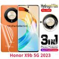 3in1 Protector Combo Pack for Honor X9b 5G (Front Hydrogel Screen Protector Poly + Back Hydrogel Poly Protector + Camera Lens Protector). 