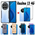 2 in 1 Realme 13 4G Shockproof Phone Case for Realme 12X Screen Protector Realme 12+ 12 5G 4G Anti-SpyTempered Glass. 