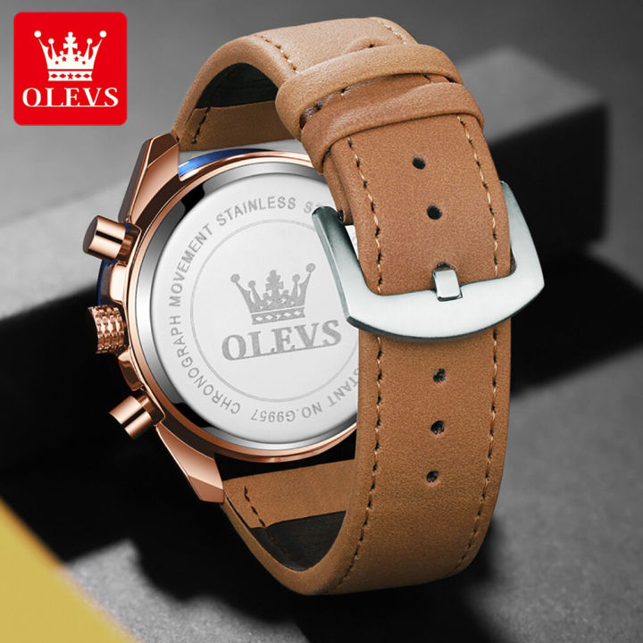 OLEVS%20Watch%20for%20Men%20%20Waterproof%20Trendy%20Kpop%20Style%20Chronograph%20Phase%20of%20Moon%20Calendar%20Luminous%20Leather%20Strap%209957%20-%20Image%208