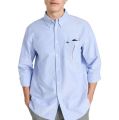 Man's Cotton Oxford Shirt, Full Sleeve Pocket Shirt Formal Shirt For Men - Sky Blue.