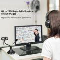 Webcam 480P Full HD 1080P with External Microphone Camara Stand for Laptop Desktop Video Calling for Youtube Recording Web Cam.