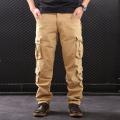 Men's  Pants Cotton  Cargo  Pants Multi cket  Hop Joggers Streetwear Overalls   Trousers 44. 