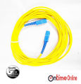 Optical Fiber Cable Single-Mode Optic Jumper PVC Case SC/APC-SC/UPC 15 Feet Length.