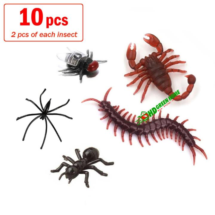 10%20pcs%20x%20Mixed%20Simulation%20Insect%20Toy%20Plastic%20Ant%20Centipede%20scorpion%20Fly%20Spider%20Prank%20Funny%20Toys%20-%20Image%202