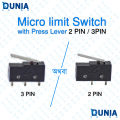 Micro limit Switch with Press Lever 3 PIN Dunai BD. 