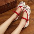Embroidered Shoes Women's Ancient Style Old Beijing Cloth Shoes Women's Ethnic Style Han Chinese Clothing Shoes Women's Square Dancing Shoes Canvas Shoes Women. 