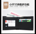 Casual Korean Style PU Leather Men Wallet with Coin Pocket - Imported Fashion Accessory.