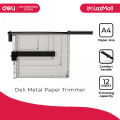 Deli E8013 Steel Paper Trimmer – 12-Sheet Capacity. 