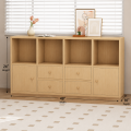 RK Engineered Wood Bookshelf Storage Cabinet Organizer Shelf Multi Storage Space Wooden Rack Display Shelf With Door and Drawers. Size: L48 XH24.
