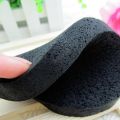 2 Pcs/Set Soft Natural Black Bamboo Sponge Beauty Face Wash Cleaning Cosmetic Puff Charcoal Black Korean Skin Care Tool. 