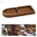Wood Serving Tray Wood Dinner Plate Wooden Tray for Snack Western Steak. 