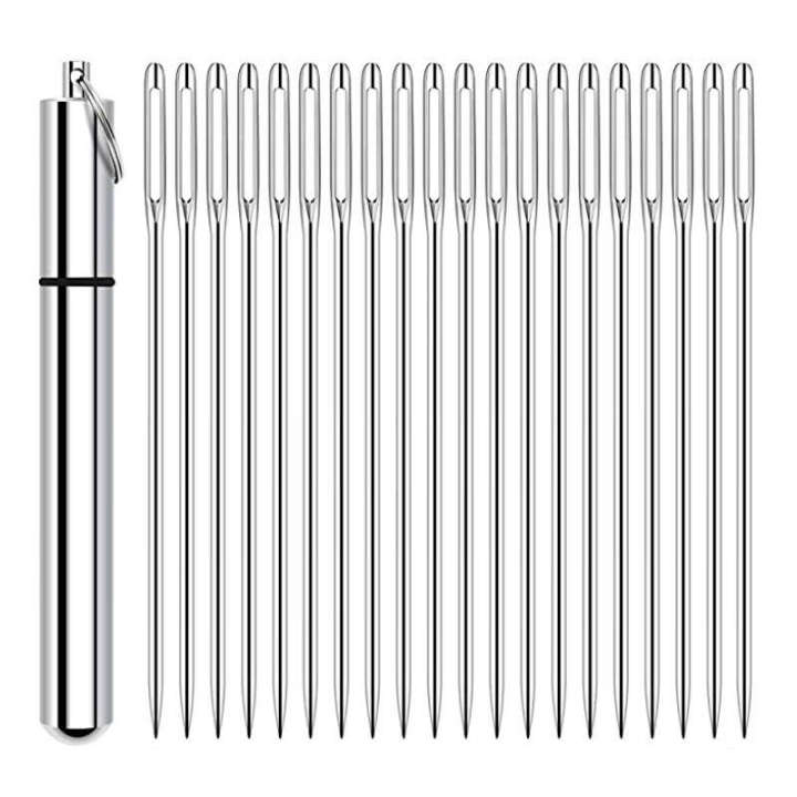 Stainless%20steel%20large%20eye%20hand%20sewing%20embroidery%20pointed%20needles,%20transparent%20needle%20bottle%20tool%20set%20-%20Image%206