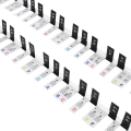 Removable Piano KEY Labels Piano Keyboard Stickers Black+White. 