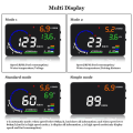 AD 5.5Inch OBD2 HUD Car Black Automotive Supplies Windshield Speed with Speeding Water Temp RPM Alarm. 