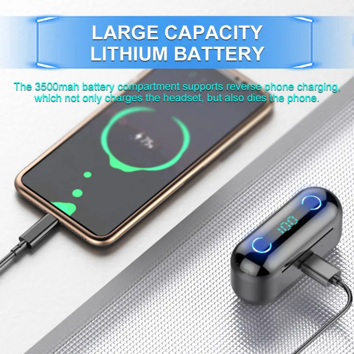 INNOVAT%C2%AE%20F9%20Air%20Buds%20TWS%20Earbuds%20-%20Airpods%20True%20Wireless%20Headphones%20Bluetooth%205.1%20Stereo%20Bass%20Handsfree,%20Earphones%20Mic%20&%20Charging%20Case%203%20to%205%20Hours%20Battery%20Life%20%E2%80%93%202000mah%20Power%20bank%20-%20Image%206