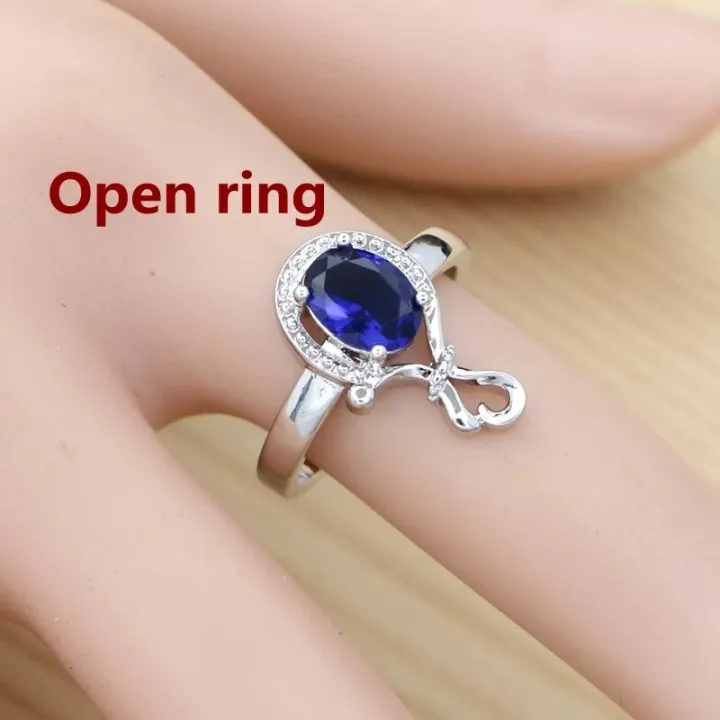 925%20Sterling%20Silver%20Bridal%20Jewelry%20Set%20Sapphire%20Ring%20Earrings%20Bracelet%20Necklace%20Pendant%20for%20Women%20Party%20Accessories%20-%20Image%202