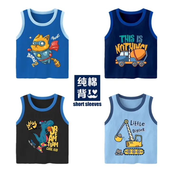 Children's%20Vest%20Summer%20Pure%20Cotton%20Sleeveless%20Waistcoat%20Boy%20Little%20Child%20Baby%20Baby%20Thin%20Breathable%20Little%20Children's%20Clothing%20Summer%20-%20Image%202