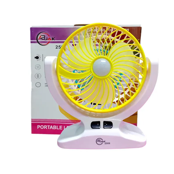 AbJak%202508%20Rechargeable%20Table%20Fan%20with%20LED%20Light,%20Portable%20Charging%20Fan%20for%20Desk/Home,%203-Speed%20Fan%20-%20Image%202
