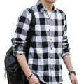 Black & White Check Shirt For Men.