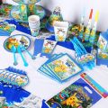 Pokemon Pikachu birthday party Disposable decorations tableware Set Plate Cup cake topper Birthday Party Supplies Action Figure. 