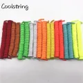 Coolstring 4mm Spiral Spring Curly Stretch Shoelace Lazy No Tie Shoe Laces New Shoestrings For Elderly Children Casual Sneakers. 