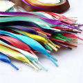 AL New 22 Color 2 cm Width Satin Silk Ribbon Shoelaces 80/100/120/140/160 cm Length Sneaker Sport Shoes Lace Drop Shipping. 