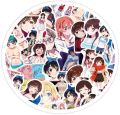 Anime 25Pcs Rent A Girlfriend PVC Waterproof Stickers For Luggage Skateboard Laptop Phone Guiter & Others (Random).