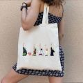 Cute Anime Monkey D Luffy Roronoa Zoro Women One Piece Canvas Bag Shoulder Handbag Tote Eco Shopper Reusable Cotton Shopping Bag.