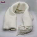White Winter Woolen Scarf, Soft Muffler Stylish Fashion Scarf For Men And Women.