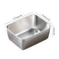 Stainless Steel Refrigerator Food Preservation Box Fruit Bento Meat Airtight Storage Box Kitchen Storage Container Food Storage Bayline. 