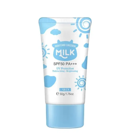 LAIKOU Milk Sunscreen SPF50 PA+++ Sunblock Brighten Skin Tone 50g