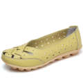 44 size Bird's Nest Hole Flat Bottom Sandals Summer Single Bean Leather Casual Women's Middle School Top Size Mom Shoes. 