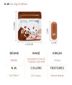 DEROL 10 Colour Bag Cocoa Capsule Mini Candy Matte Lipstick Kit - DR041. 