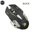 Free Wolf X8 Wireless Charging Game Mouse Mute Mouse Backlit Mechanical Mouse Ergonomic Optical Mouse for PC Laptop Desktop. 
