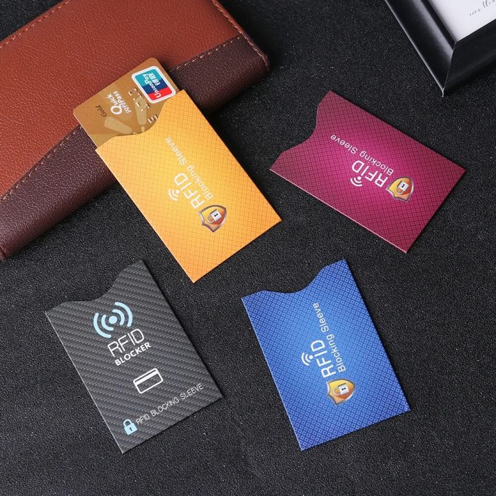 5PCS%20New%20Anti%20Theft%20RFID%20Credit%20Card%20Holder%20Multicolor%20Bank%20Card%20Protector%20Blocking%20Cardholder%20Sleeve%20Skin%20Case%20Covers%20-%20Image%204